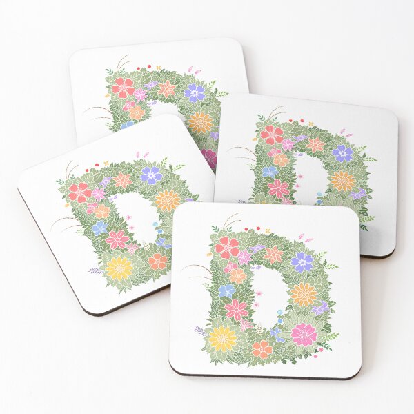Item preview, Floral Letter "D" WeArePrettierThanFlowers designed and sold by birthflower.