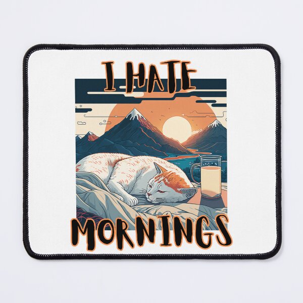 Item preview, I Hate Mornings designed and sold by letsgetinspired.