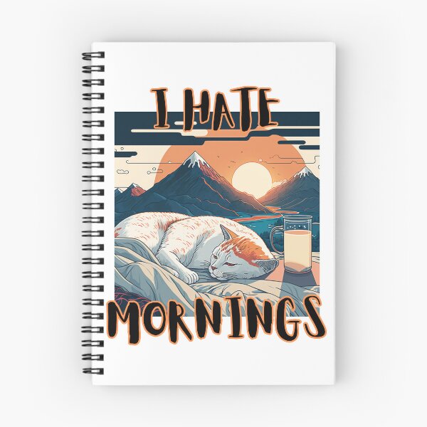 Item preview, I Hate Mornings designed and sold by letsgetinspired.