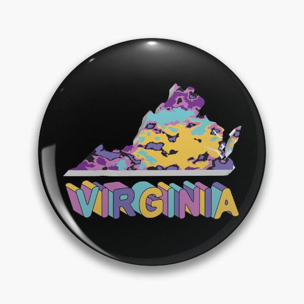 Item preview, Virginia 3d State of America Map Art designed and sold by Ayesha Saleem.