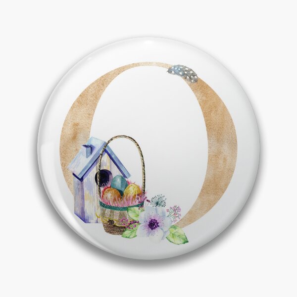 Item preview, Watercolor easter letter O designed and sold by tapilipa.