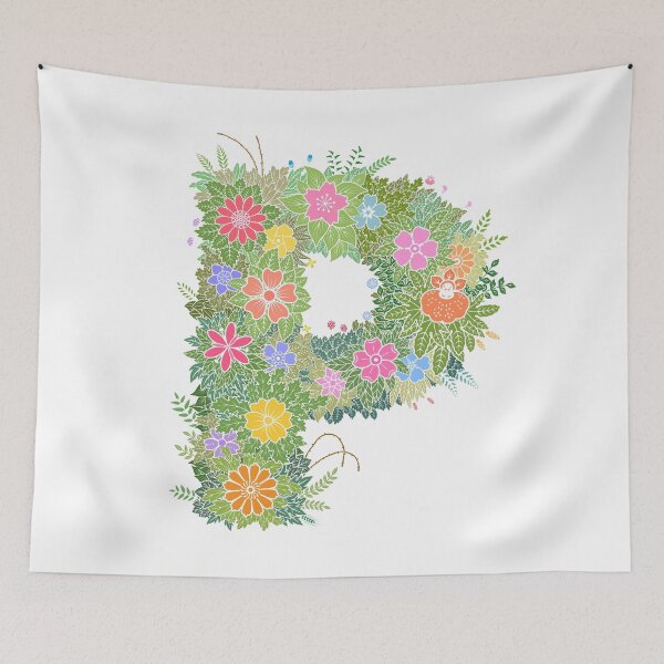 Artikelvorschau, Blumenbuchstabe „P“ WeArePrettierThanFlowers entworfen und verkauft von birthflower.