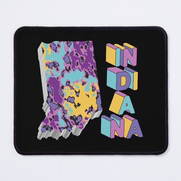 Item preview, Indiana 3D State Abstract Map  designed and sold by Ayesha Saleem.