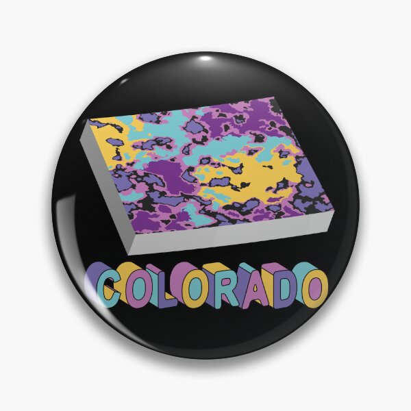 Item preview, Colorado 3D State Abstract Map Art designed and sold by Ayesha Saleem.