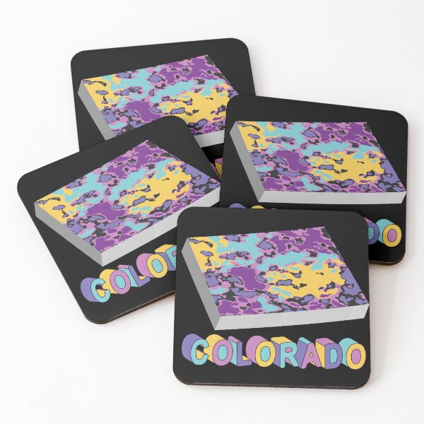 Item preview, Colorado 3D State Abstract Map Art designed and sold by Ayesha Saleem.