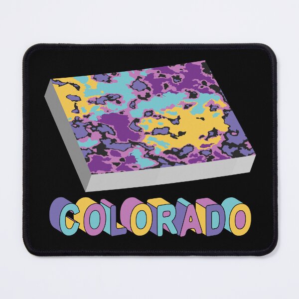 Item preview, Colorado 3D State Abstract Map Art designed and sold by Ayesha Saleem.