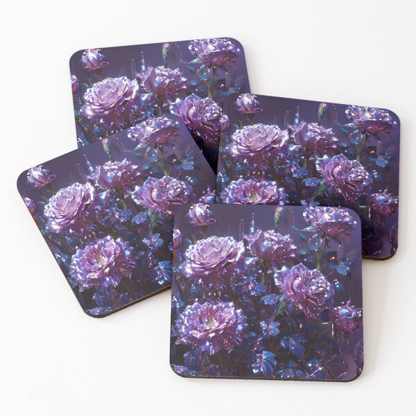 Item preview, Beautiful Dark Purple Roses Pattern - Moonlit Blooms designed and sold by Creative.Shop.