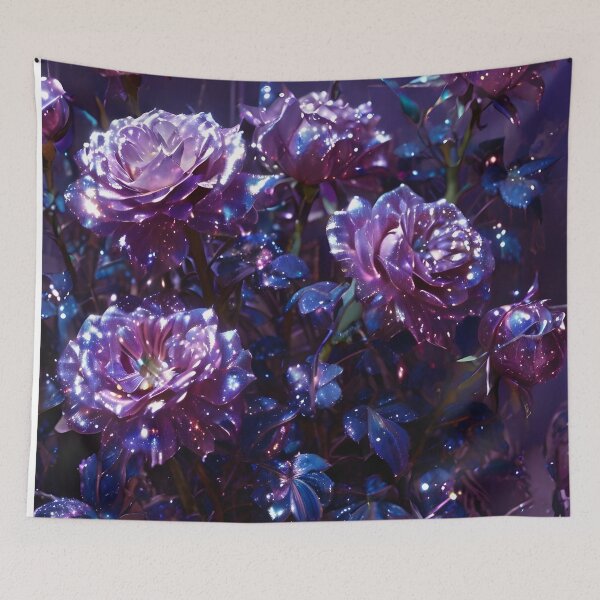 Item preview, Beautiful Dark Purple Roses Pattern - Moonlit Blooms designed and sold by Creative.Shop.