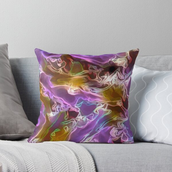 Item preview, Violet Flames - violet white gold light blue abstract swirls designed and sold by JaycraveDesigns.