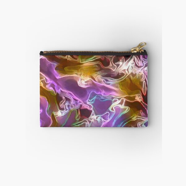 Item preview, Violet Flames - violet white gold light blue abstract swirls designed and sold by JaycraveDesigns.