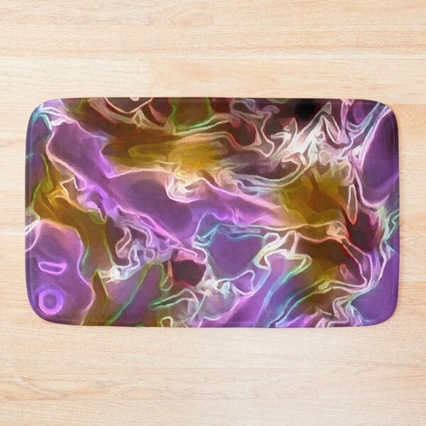 Item preview, Violet Flames - violet white gold light blue abstract swirls designed and sold by JaycraveDesigns.