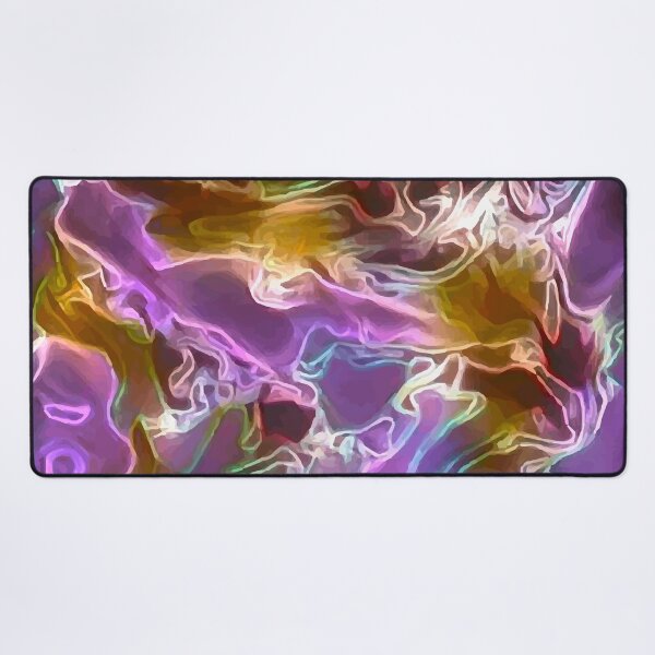 Item preview, Violet Flames - violet white gold light blue abstract swirls designed and sold by JaycraveDesigns.