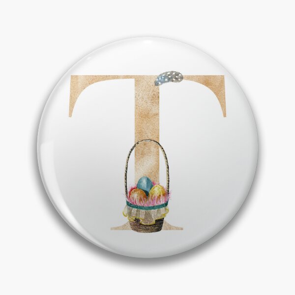 Item preview, Watercolor easter letter T designed and sold by tapilipa.