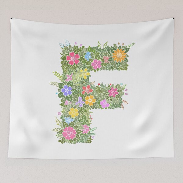 Artikelvorschau, Blumenbuchstabe „F“ WeArePrettierThanFlowers entworfen und verkauft von birthflower.