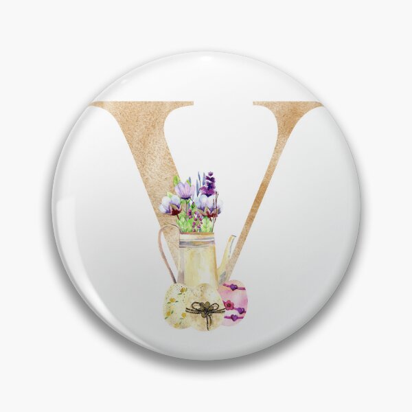 Item preview, Watercolor easter letter V designed and sold by tapilipa.