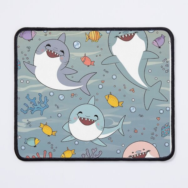 Item preview, Great Watercolour Shark Surfacing designed and sold by DunuStore.