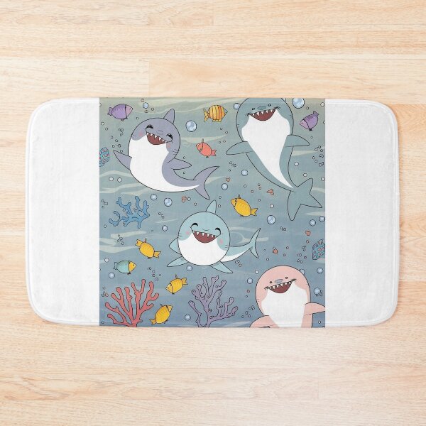 Item preview, Great Watercolour Shark Surfacing designed and sold by DunuStore.