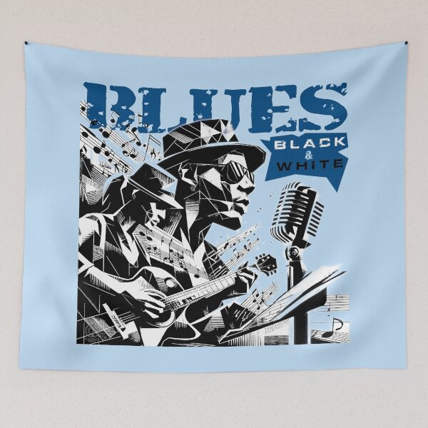 Item preview, blues BLACK & WHITE designed and sold by Cabrasco.