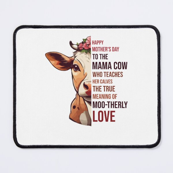 Item preview, Happy Mothers Day to the Mama Cow Who Teaches Her Calves the True Meaning of Mootherly Love, Mommy Higland Cow designed and sold by Peculiarts.