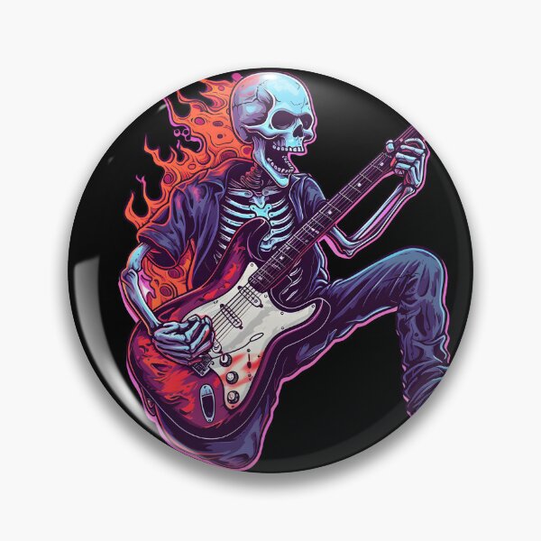Item preview, Skeleton Guitarist designed and sold by meshhead.