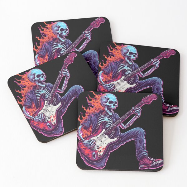 Item preview, Skeleton Guitarist designed and sold by meshhead.