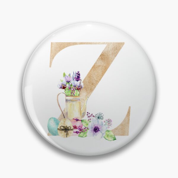 Item preview, Watercolor easter letter Z designed and sold by tapilipa.