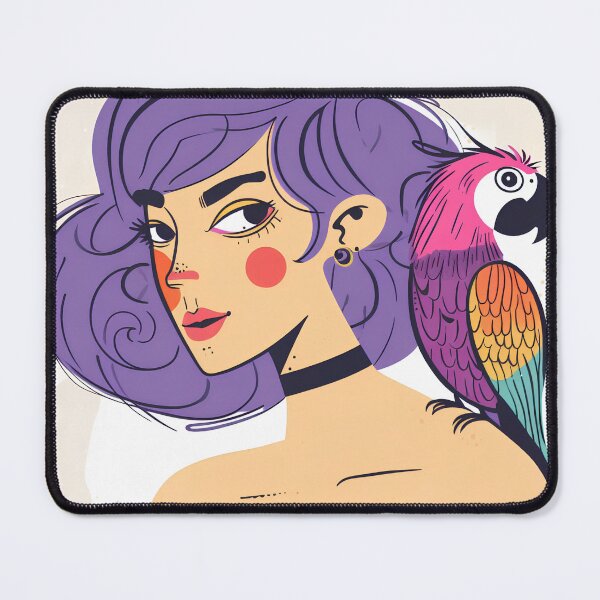 Item preview, Woman and Parrot designed and sold by Hirazubair.