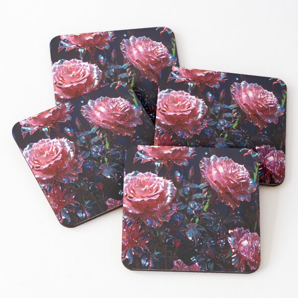 Item preview, Beautiful Pink Roses Pattern - Moonlit Blooms designed and sold by Creative.Shop.