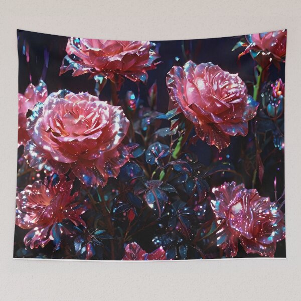 Item preview, Beautiful Pink Roses Pattern - Moonlit Blooms designed and sold by Creative.Shop.