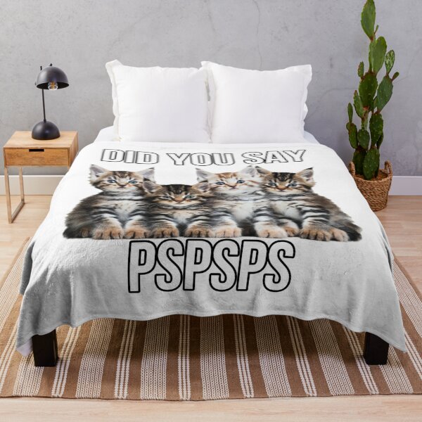 Item preview, DID YOU SAY PSPSPS CATS MEME designed and sold by Lunarweave.