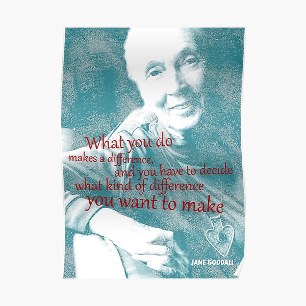 Jane Goodall Quote 2 Poster