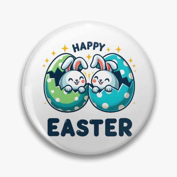 Item preview, Happy Easter: Easter Bunnies and Colorful Eggs designed and sold by TheRumblingNerd.