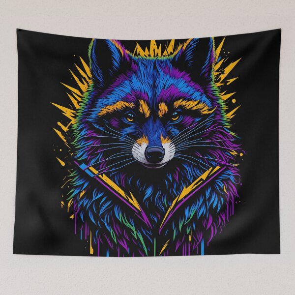 Item preview, Aura Bandit - Raccoon in Radiant Explosion designed and sold by SharpPenguin.