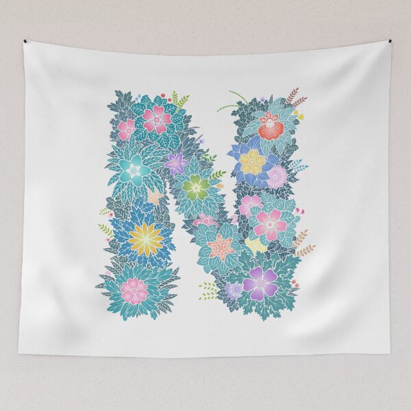 Artikelvorschau, Blumenbuchstabe „N“ WeArePrettierThanFlowers entworfen und verkauft von birthflower.
