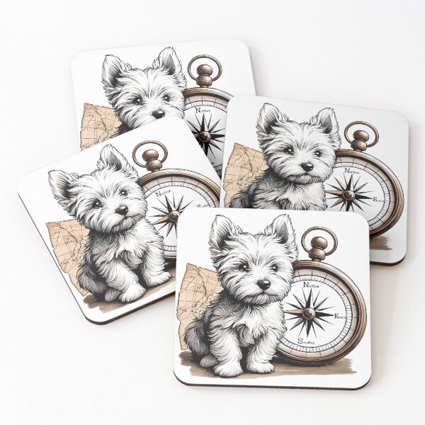 Item preview, Westie Compass designed and sold by WarmAndWestie.