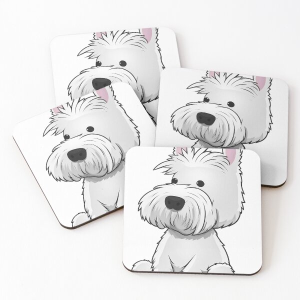 Item preview, West Highland White Terrier Cartoon designed and sold by WarmAndWestie.