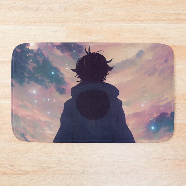 Item preview, Boy looking at dramatic sky, manga style digital illustration designed and sold by Funwaytrend.