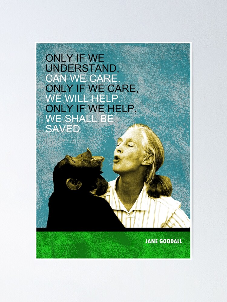 Alternate view of Jane Goodall Quote Poster