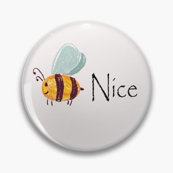 Item preview, Nice bee, Happy bee drawing, Be nice designed and sold by MiaArtLovers.