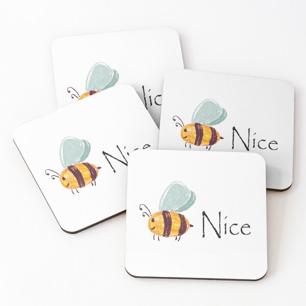 Item preview, Nice bee, Happy bee drawing, Be nice designed and sold by MiaArtLovers.
