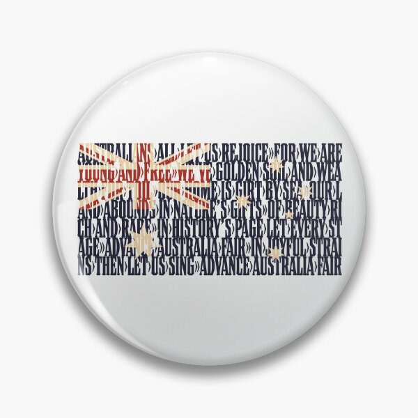 Item preview, Australia national anthem flag - Advance Australia Fair designed and sold by DFA.
