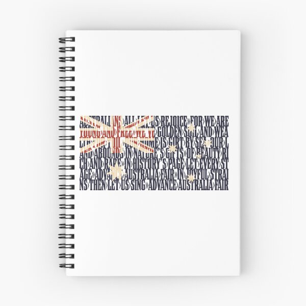 Item preview, Australia national anthem flag - Advance Australia Fair designed and sold by DFA.