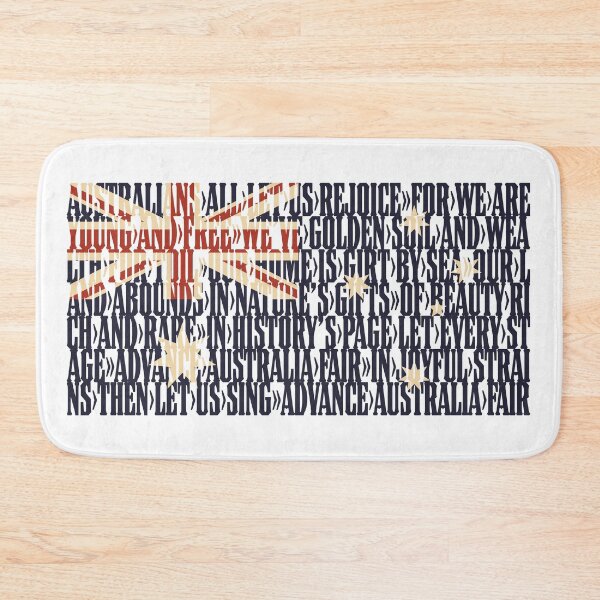 Item preview, Australia national anthem flag - Advance Australia Fair designed and sold by DFA.
