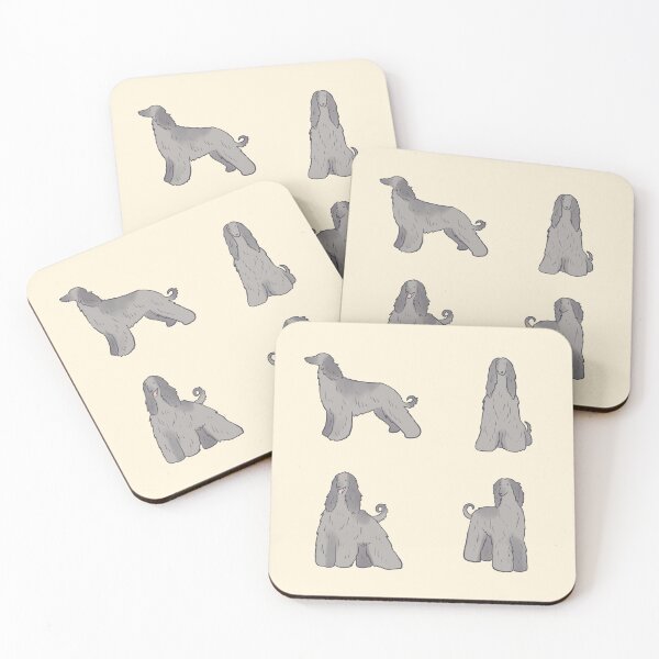 Item preview, Silver afghan hound pack designed and sold by Mayarart.