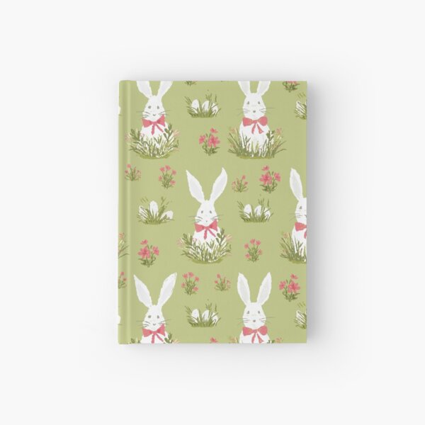 Item preview, Cute White Easter Bunny Pattern - Pastel Green designed and sold by rnmarts.
