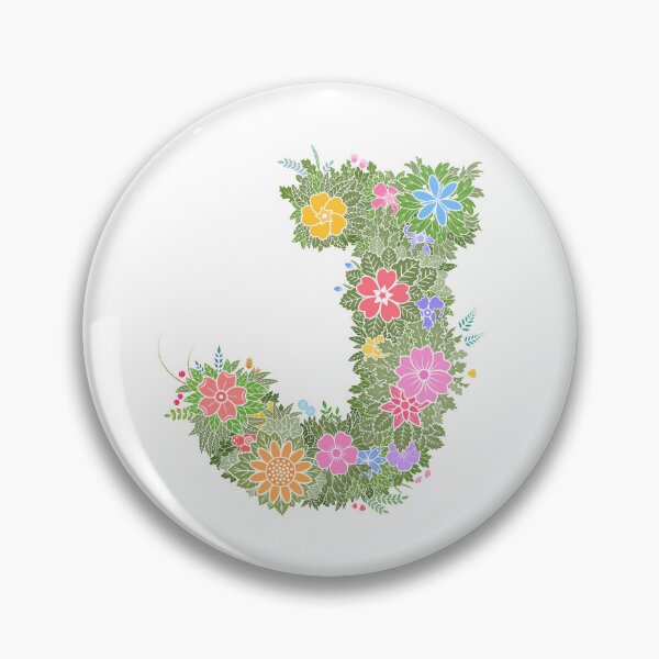 Artikelvorschau, Blumenbuchstabe „J“ WeArePrettierThanFlowers entworfen und verkauft von birthflower.