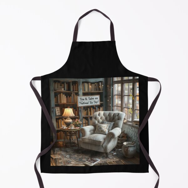 Item preview, Literary Oasis: Cozy Nook for National Tea Day designed and sold by palmyst.