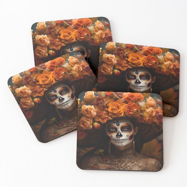 Item preview, Catrina Enchanting Day of the Dead Flowers designed and sold by DarkScienses.