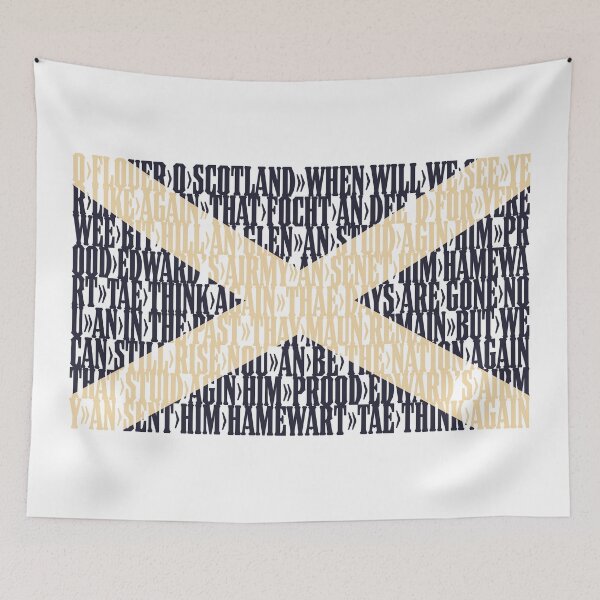 Item preview, Scotland national anthem flag - Flower of Scotland designed and sold by DFA.