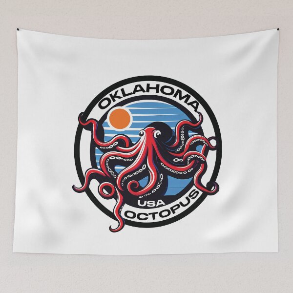 Item preview, Oklahoma USA: Home of the Octopus designed and sold by DineshArtShop.